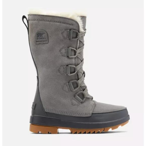 Sorel Womens Torino™ II Tall Snow Boot Quarry Sz 8.5 NWOB Waterproof Suede Upper - Picture 1 of 15